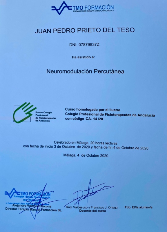 Formación Neuromodulación